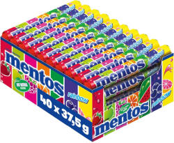 Mentos Rainbow gyümölcsös rágós cukorkák dobozban 40 x 37, 5 g