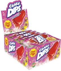 Chupa Chups Crazy Dips Epres nyalóka 14 g-os doboz 24 db