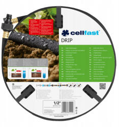 Cellfast Csepegtető 1/2" 22, 5 m Csepegtető Öntözőtömlő - Gazdaságos és Precíz Öntözés