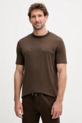 Karl Lagerfeld pamut póló - barna S - answear - 26 990 Ft