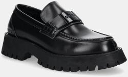 Guess bőr mokaszin GORIZIA II fekete, FMTGOR LEA14 - fekete Férfi 44