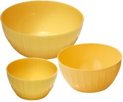 Tescoma DELÍCIA műanyag tálak, 3 db-os szett, sárga (630364.12) - tescoma