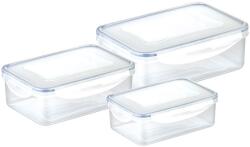 Tescoma FRESHBOX négyzet alakú ételtároló doboz, 3 db, 1, 0; 1, 5; 2, 5 l (892092.00)
