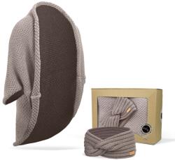 Bontis Ajándékcsomag: Kötött kardigán és fejpánt - Kasmír színű (gift-set-VI-cashmere)