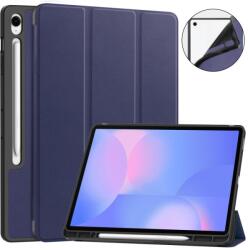  Capac articulat LEATHER pentru Samsung Galaxy Tab S10 FE+ albastru