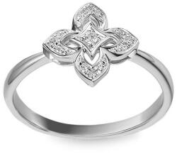 Heratis Forever Elegáns Demi gyémántgyűrű, 14 karátos fehérarany IZBR1502AP