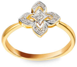 Heratis Forever Elegáns Demi gyémántgyűrű, 14 karátos arany kombináció IZBR1502P