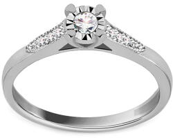 Heratis Forever Fehér arany briliáns eljegyzési gyűrű 0, 110 ct BSBR082A