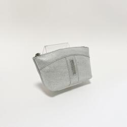 Amnisu ezüst anyagában mintás egy cipzáras egyenes köves bőr kulcstartó e1001