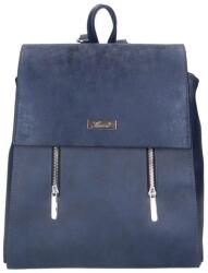 Karen kék márványos / kék mintás rostbőr női hátizsák 9230 audre