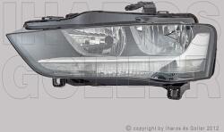 Audi A4 2011-2016 Allroad - Fényszóró 2H7 bal nappali fénnyel (motorral) TYC