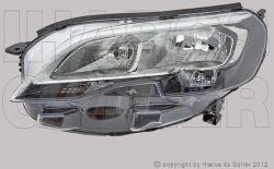 Peugeot Traveller 2016- - Fényszóró H7/H1+napp. f. bal (motorral) TYC