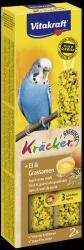 Vitakraft Kracker Duplarúd - Tojás & Fűmag | Kiegészítő eledel hullámos papagájoknak - 54 g