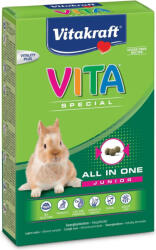 Vitakraft Vita Special Junior | Teljes értékű eledel könnyen emészthető fiatal nyulak számára - 600 g