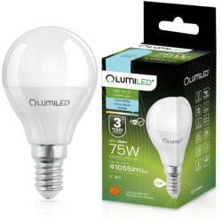 Lumileds E14 P40 LED izzó 10W = 75W 1055lm 6500K Hideg 180° LUMILED (LEDZARMI053B)