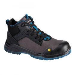 Portwest FX2 Bevel Composite Mid Boot S3S ESD SR FO (fekete/tengerzöld 44) (FE01BTE44)
