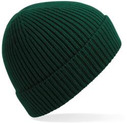 Beechfield Fes subțire din tricot cu nervuri - Verde de sticlă (B380-1000289527)