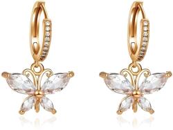 HARAHU Zircon Butterfly Fülbevaló-Arany KP29330