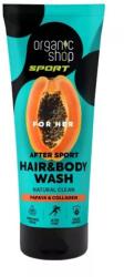 Organic Shop sportolás utáni sampon és tusfürdő papayával és kollagénnel, 200 ml - hajvarazs