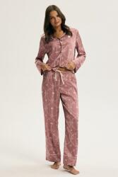 Esotiq Cosmati hosszú szaténpizsama, antik rózsaszín, M