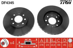 TRW Disc frana TRW DF4345 (DF4345) - fixbox