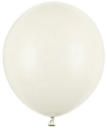 PartyDeco S. r. o Világos krém pasztel latex lufi, 43 cm/ 1 db