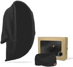 Bontis Set cadou: Cardigan tricotat și bentiță - Neagră (gift-set-VI-black)