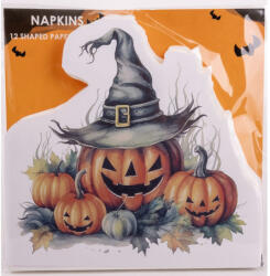  Dekorációs Szalvéta Formavágott Tök 33 cm 12 Darab/Csomag (QX343406)