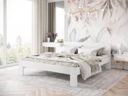  Kétszemélyes ágy, fa, fehér, 160 cm - RATEAU