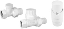 FERRO Egyenes termosztát szett, fehér ZTM30WH (ZTM30WH)