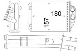 MAHLE Výmenník tepla vnútorného kúrenia MAHLE AH 213 000S (AH 213 000S)