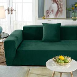 Forcheer Kanapé Huzat (bársonyos, 4 személyes, sötétzöld)