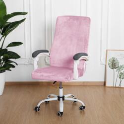 Forcheer Forgószék Huzat (S-es, bársonyos, 1 részes, rugalmas, mosható, rózsaszín)