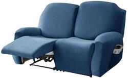 Forcheer Relax Fotel Huzat (bársonyos, 2 üléses, kék)
