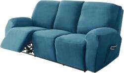 Forcheer Relax Fotel Huzat (bársonyos, 3 üléses, tengerkék)