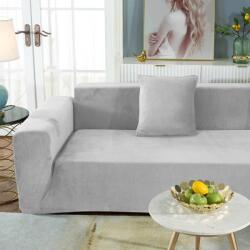 Forcheer Klasszikus Fotel Huzat (bársonyos, világosszürke)