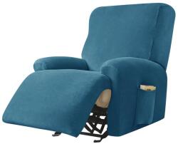 Forcheer Relax Fotel Huzat (bársonyos, 1 üléses, tengerkék, rugalmas)