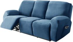 Forcheer Relax Fotel Huzat (bársonyos, 3 üléses, kék, rugalmas)