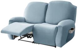 Forcheer Relax Fotel Huzat (bársonyos, 2 üléses, égszínkék, rugalmas)