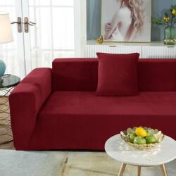 Forcheer Kanapé Huzat (bársonyos, 4 személyes, bordó)