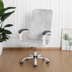 Forcheer Forgószék Huzat (M-es, bársonyos, 1 részes, rugalmas, mosható, világosszürke)