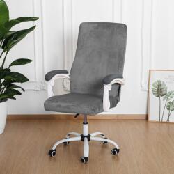 Forcheer ForgószékHuzat (L-es, bársonyos, 1 részes, sötétszürke)