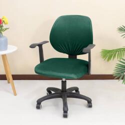 Forcheer ForgószékHuzat (bársonyos, 2 részes, sötétzöld)