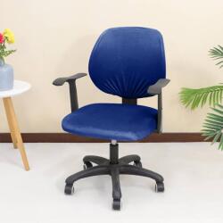 Forcheer ForgószékHuzat (bársonyos, 2 részes, sötétkék)