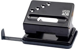 ICO Lyukasztó SAX 408 2 lyukú fém 30 lap fekete (7310002004) - papir-bolt