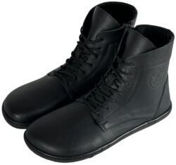 Antal Venero Black Enyhén Bélelt Bőrbakancs