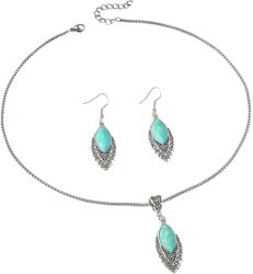 HARAHU Set RA-38241 - Argintie / Turcoaz KP38241