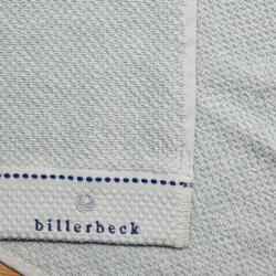Billerbeck rizskötésű törölköző, Felhőzöld, 50x100 cm