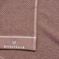 Billerbeck rizskötésű törölköző, Bronz barna, 50x100 cm