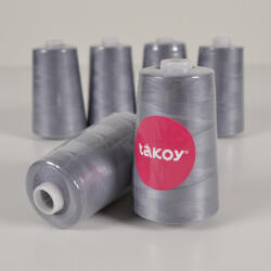 Takoy Overlock / coverlock poliészter cérna TKY 5000 sötétszürke